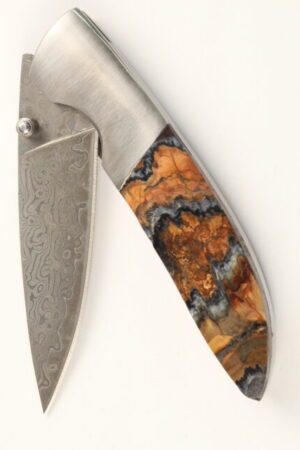 Mammoth Molar Damascus knife ##01.26.5864