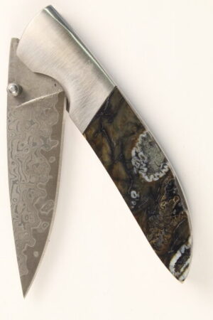 Mammoth Molar Damascus knife ##01.26.5866