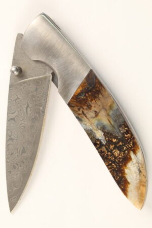Mammoth Molar Damascus knife ##01.26.5867