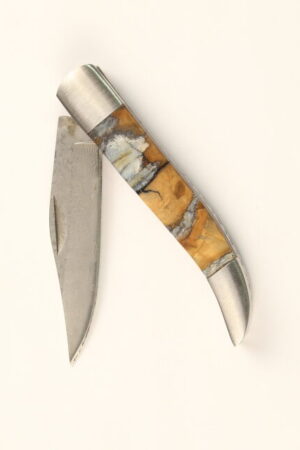 Mammoth Molar Damascus knife #01.26.5871