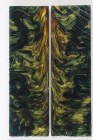 San Mai Damascus Drop Point Skinner - KNIFE MAKING KIT SC2 - UNIQUE RESIN