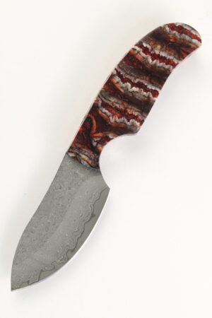 Mammoth Molar Damascus knife #08.25.5784