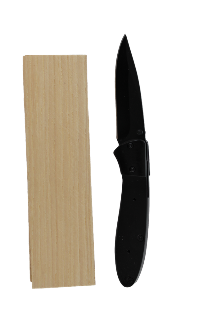 RAPTURE FOLDER BLACK COATED KNIFE KIT – 622B - HICKORY
