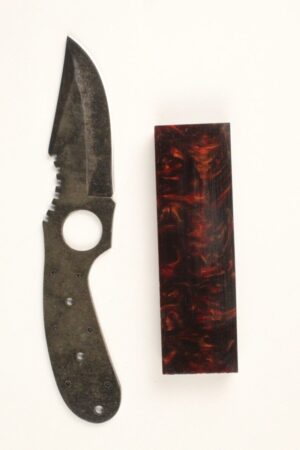 YUKON SKINNER STONEWASHED KNIFE MAKING KIT - SW183 CRAZY WAVES 2