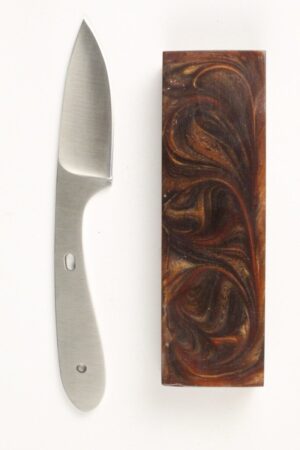 MINI CAPER KNIFE KIT - S105 - BROWN RESIN
