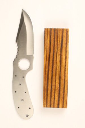 YUKON SKINNER KNIFE MAKING KIT - S183 ZEBRAWOOD