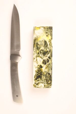 BIRD AND TROUT SKINNER KNIFE KIT - S19 - GREENMIX RESIN