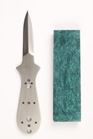 LOW COUNTRY OYSTER SCHUCKER S336 KNIFE KIT - DK GREEN STONE