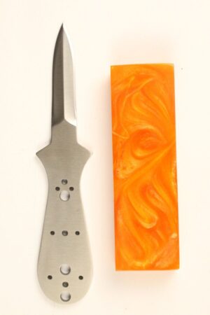 LOW COUNTRY OYSTER SCHUCKER S336 KNIFE KIT - ORANGE RESIN