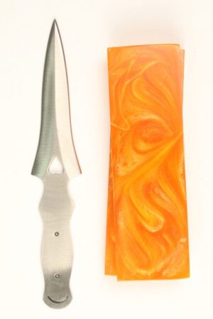 RENAISSANCE DAGGER KNIFE KIT - S3 - ORANGE RESIN