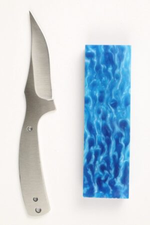 WOODSMAN SKINNER SATIN - S40 KNIFE KIT - CRAZY WAVES #5