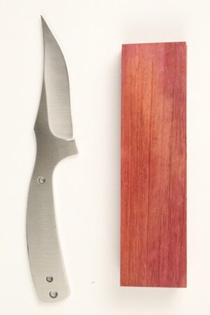 WOODSMAN SKINNER SATIN - S40 KNIFE KIT - PURPLEHEART