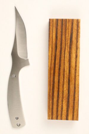 WOODSMAN SKINNER SATIN - S40 KNIFE KIT - ZEBRA