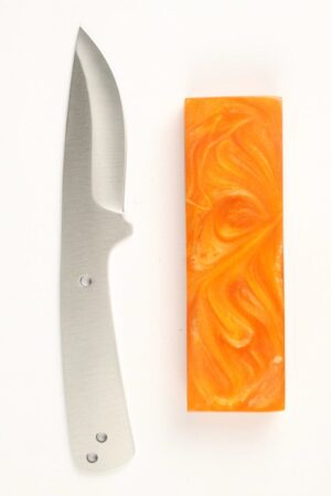 HOOK'S DROP POINT SKINNER KIT- S510 - ORANGE RESIN
