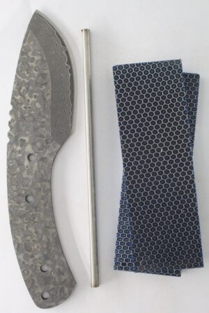 San Mai Damascus Fat Boy Skinner KNIFE MAKING KIT - SC115 - CTEK