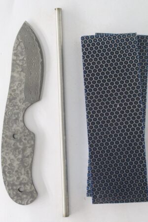 San Mai Damascus Drop Point Skinner - KNIFE MAKING KIT SC2 - CTEK
