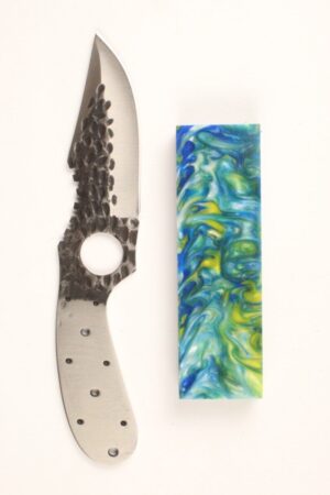 YUKON SKINNER HAMMERED KNIFE MAKING KIT - SCF183 CRAZY WAVES 3