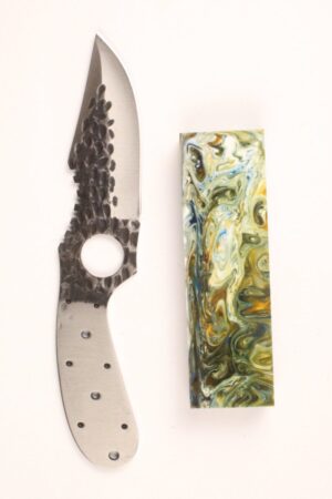 YUKON SKINNER HAMMERED KNIFE MAKING KIT - SCF183 CRAZY WAVES 4