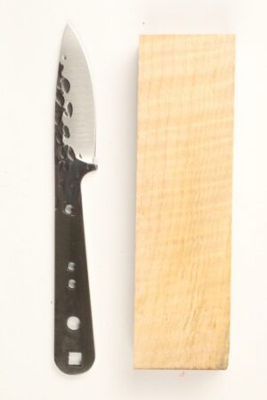 Stockman’s All Around Blade - HAMMERED - SCF357 - KNIFE KIT - TIGER MAPLE