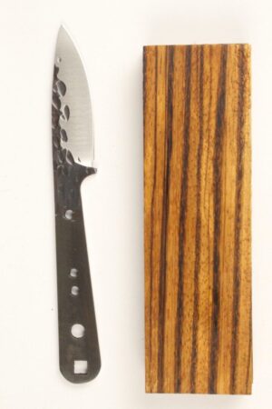 Stockman’s All Around Blade - HAMMERED - SCF357 - KNIFE KIT - ZEBRAWOOD