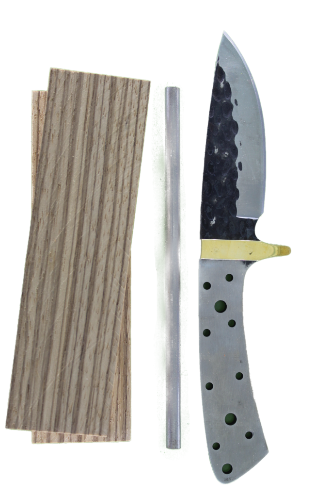 MOHAVE SKINNER HAMMERED - SCF805 - KNIFE KIT - ZEBRA