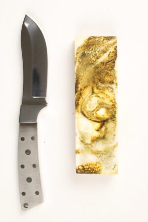 WYOMING SKINNER MIRRORED SM26 KNIFE KIT - IR YELLOW MIX RESIN