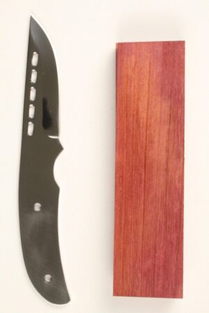 BADLANDS SKINNER KNIFE KIT SM27 - PURPLEHEART