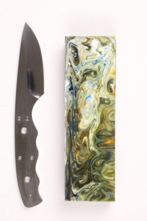 COYOTE SKINNER MIRRORED SM59 KNIFE MAKING KIT - CRAZY WAVES #4