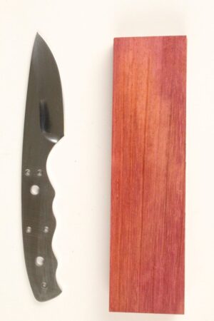 COYOTE SKINNER MIRRORED SM59 KNIFE MAKING KIT - PURPLEHEART