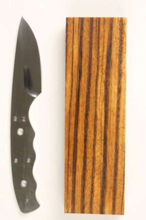 COYOTE SKINNER MIRRORED SM59 KNIFE MAKING KIT - ZEBRA