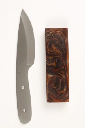 Titanium Coated Fury Skinner Knife Kit - ST509 - BROWN RESIN