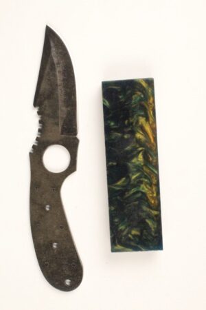 YUKON SKINNER STONEWASHED KNIFE MAKING KIT - SW183 CRAZY WAVES 1