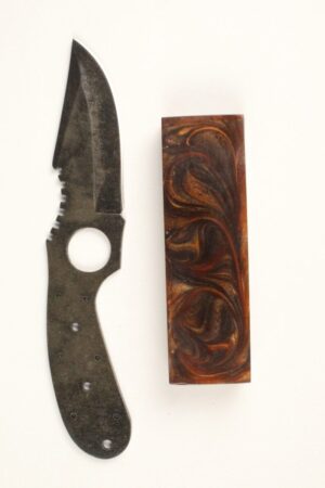 YUKON SKINNER STONEWASHED KNIFE MAKING KIT - SW183 IR BROWN