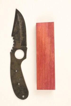 YUKON SKINNER STONEWASHED KNIFE MAKING KIT - SW183 PURPLEHEART