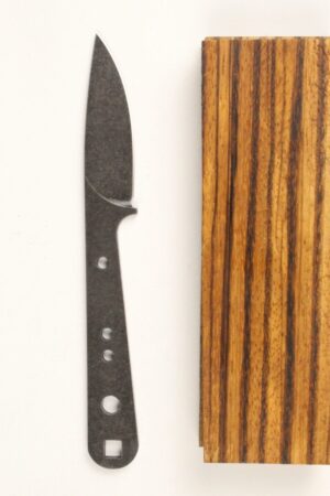 Stockman’s All Around Blade - STONEWASHED - SW357 - KNIFE KIT - ZEBRAWOOD