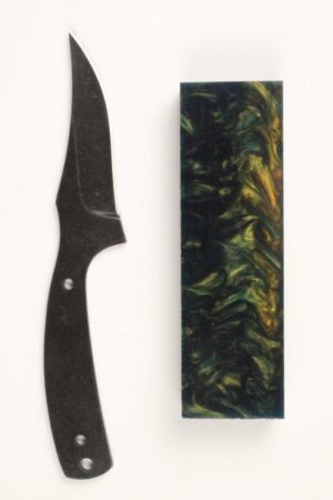 WOODSMAN SKINNER STONEWASHED - SW40 KNIFE KIT - CRAZY WAVES #1