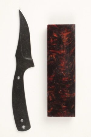 WOODSMAN SKINNER STONEWASHED - SW40 KNIFE KIT - CRAZY WAVES #2