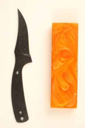 WOODSMAN SKINNER STONEWASHED - SW40 KNIFE KIT - IR ORANGE
