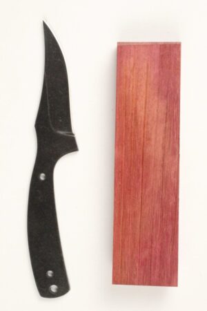 WOODSMAN SKINNER STONEWASHED - SW40 KNIFE KIT - PURPLEHEART