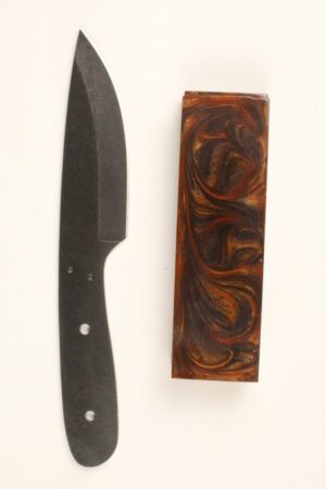 FURY SKINNER STONEWASHED KNIFE KIT- SW509 - BROWN RESIN