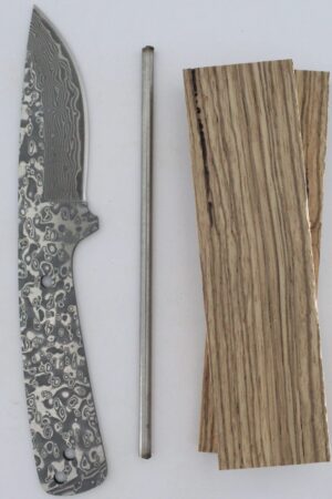 Damascus knife kit with San Mai steel