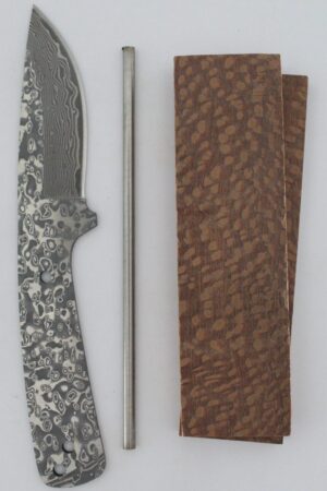Damascus knife kit with San Mai steel