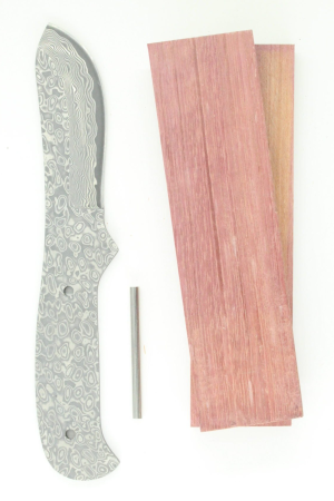 Damascus knife kit with San Mai steel