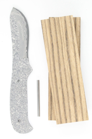 Damascus knife kit with San Mai steel
