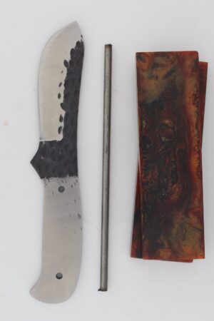 UTAH KNIFE MAKING KIT - HAMMERED - SCF909 - IR BROWN RESIN