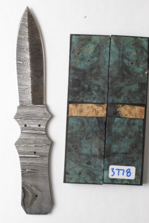 Blackthorn Damascus knife kit DM750 with twist pattern steel blade