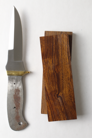 Ghost Edge knife kit with 440C stainless steel blade ready for assembly