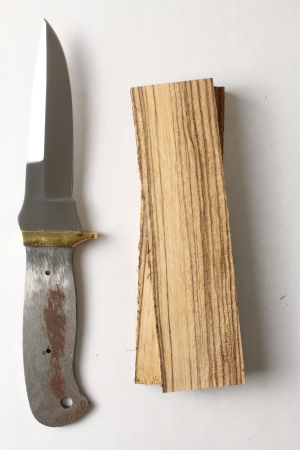 Ghost Edge knife kit with 440C stainless steel blade ready for assembly